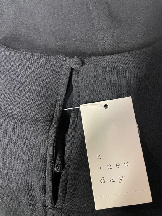 a new day Tailored Black Sleeveless Sheath Mini Dress Woman’s Size 4 | NWT - Picture 4 of 6